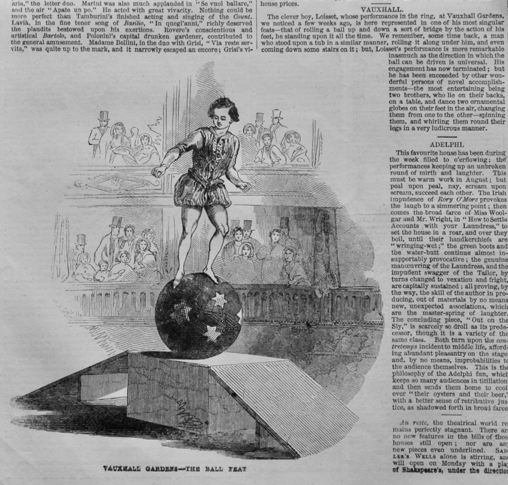 Vauxhall Gardens- The Ball Feat. (Loisset).  1847.