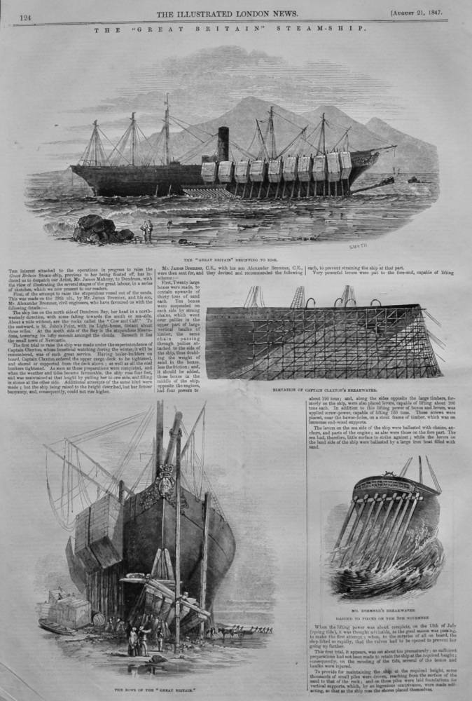 The "Great Britain" Steam-Ship. 1847.