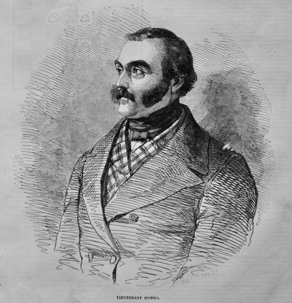 Lieutenant Munro. 1847.  (Portrait)