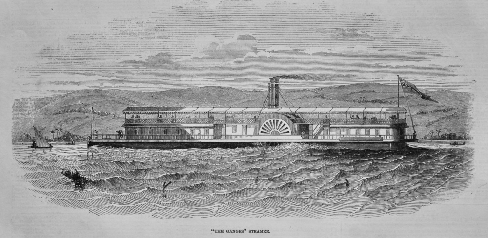 "The Ganges " Steamer.  1847.