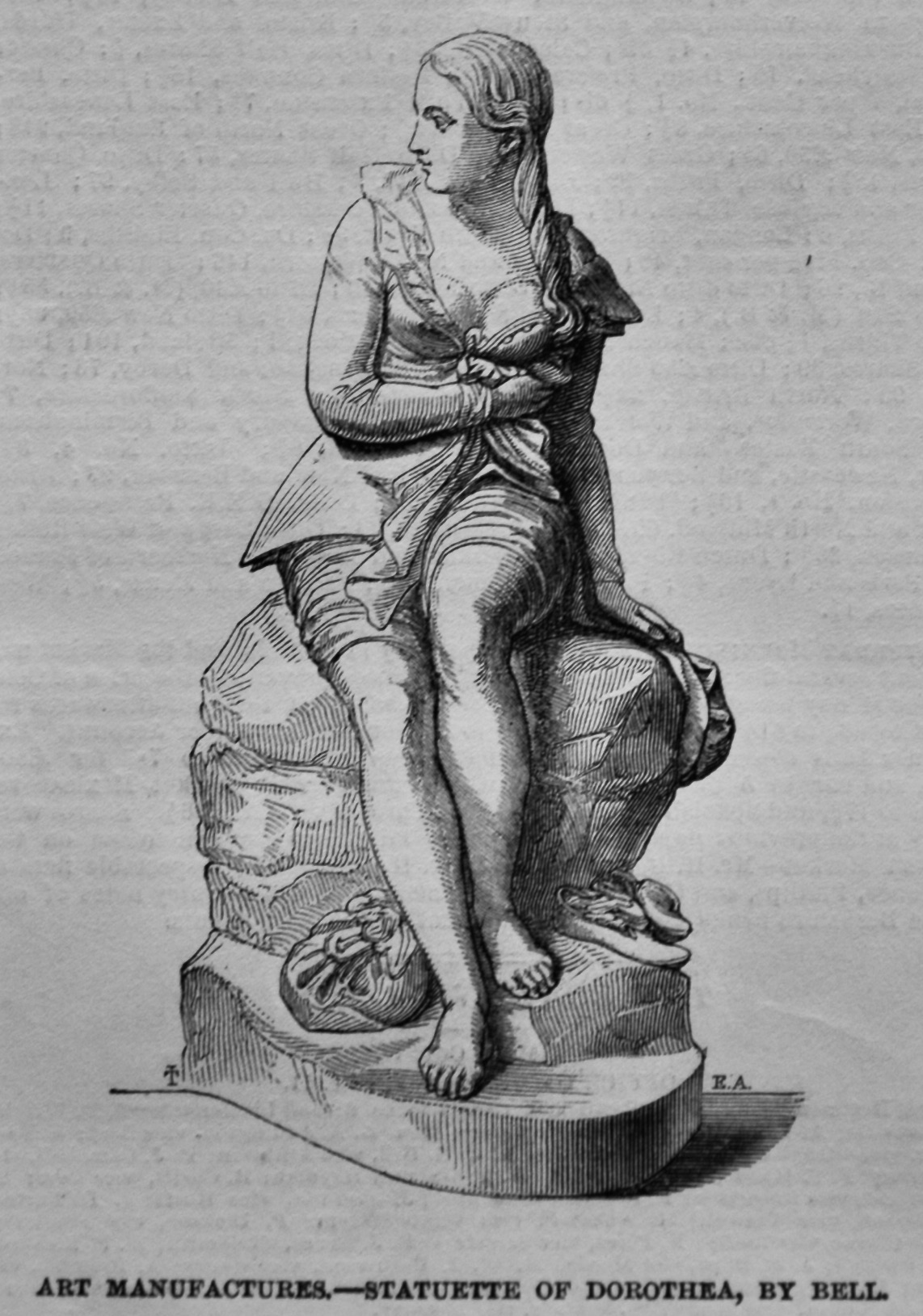 Statuette of Dorothea, by Bell.  1847.