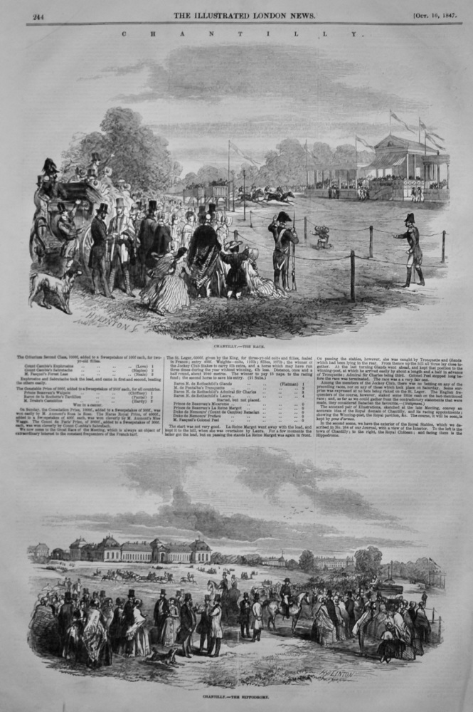 Chantilly Races.  1847.