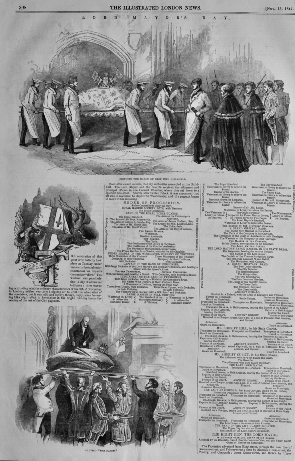 Lord Mayor's Day.  1847.