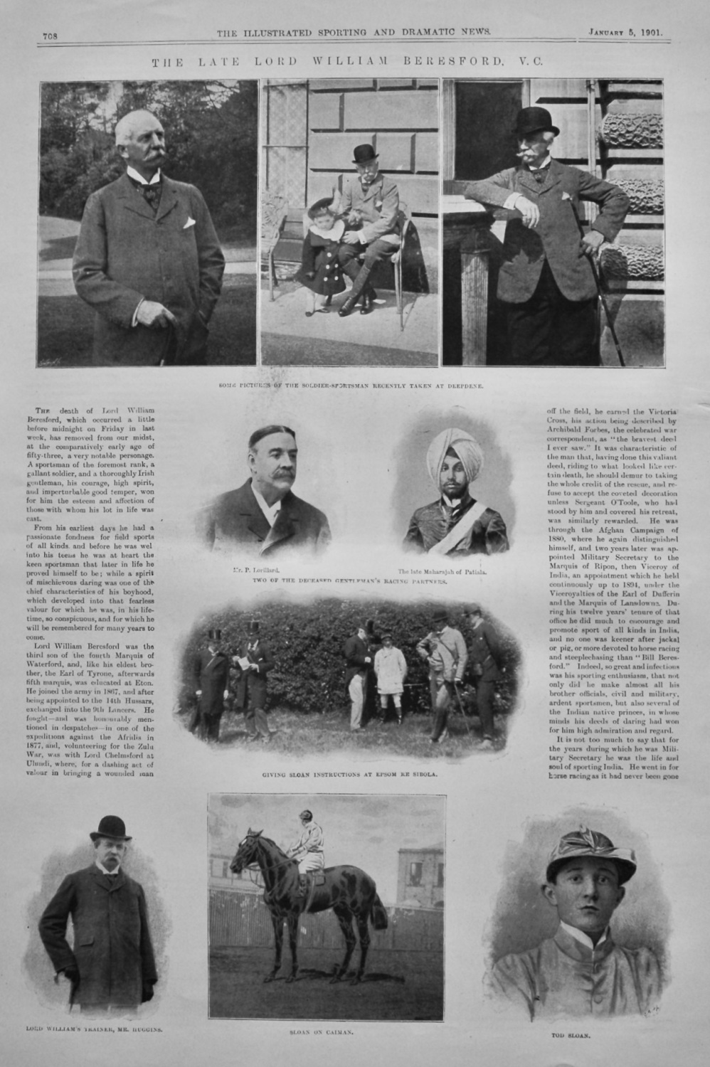 The Late Lord William Beresford,  V.C.  1901.