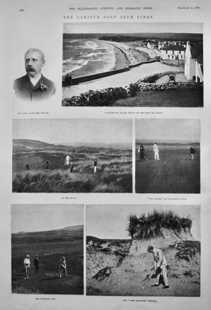 The Lahinch Golf Club Links.  1901.