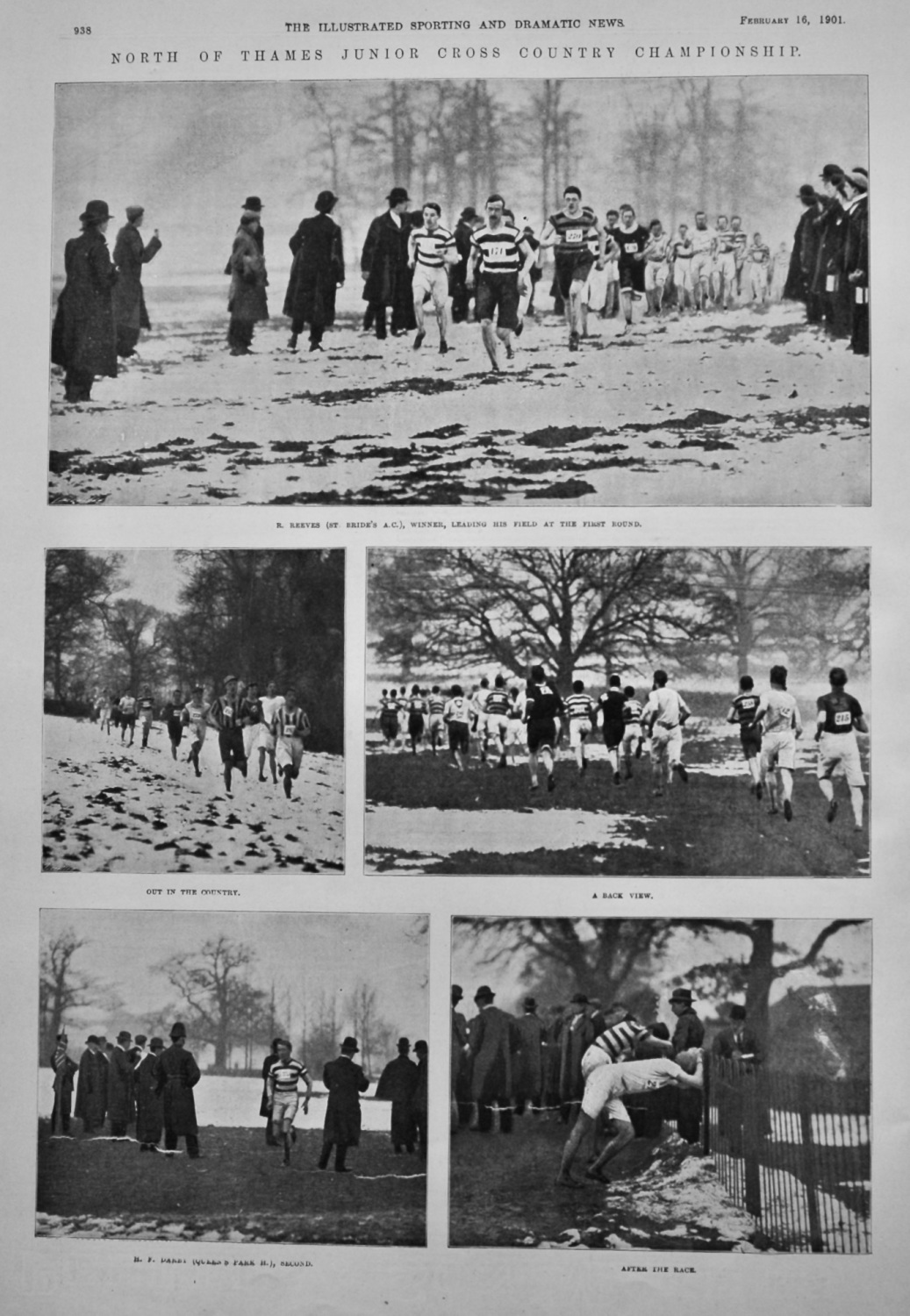 North of Thames Junior Cross Country Championship.  1901.