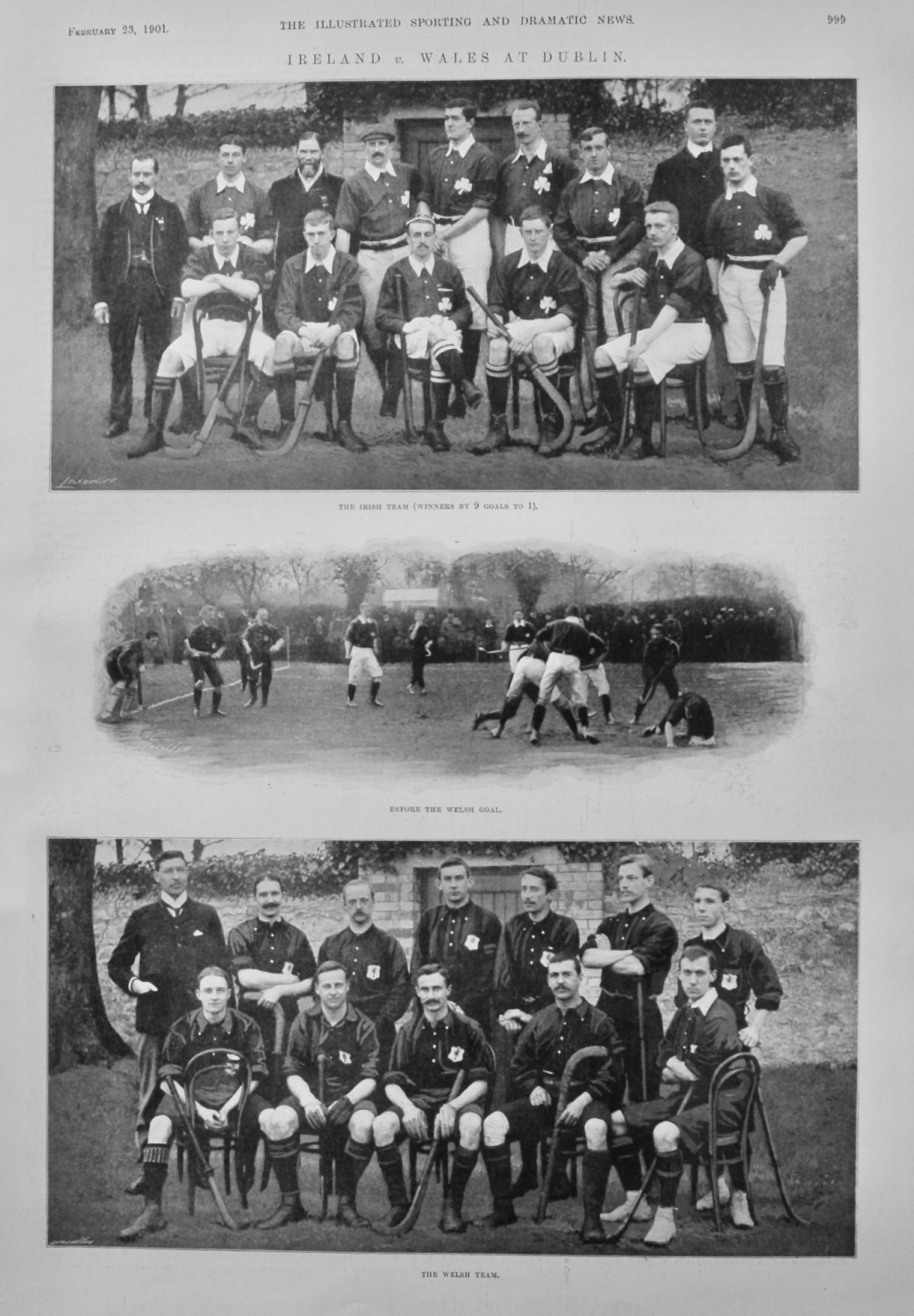 Ireland v. Wales at Dublin.  1901.