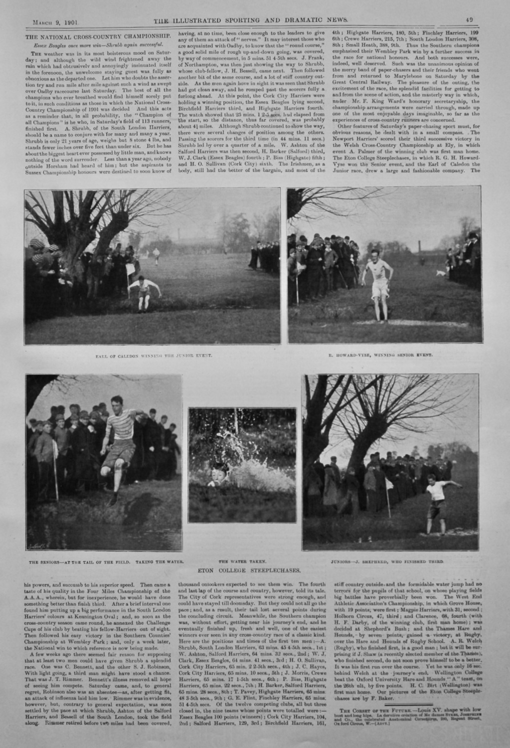 The National Cross-Country Championship.  1901.