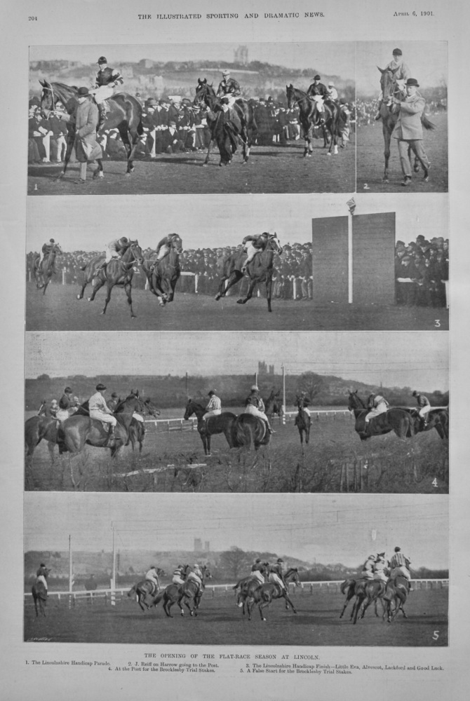 The Opening of the Flat-Race Season at Lincoln.  1901.