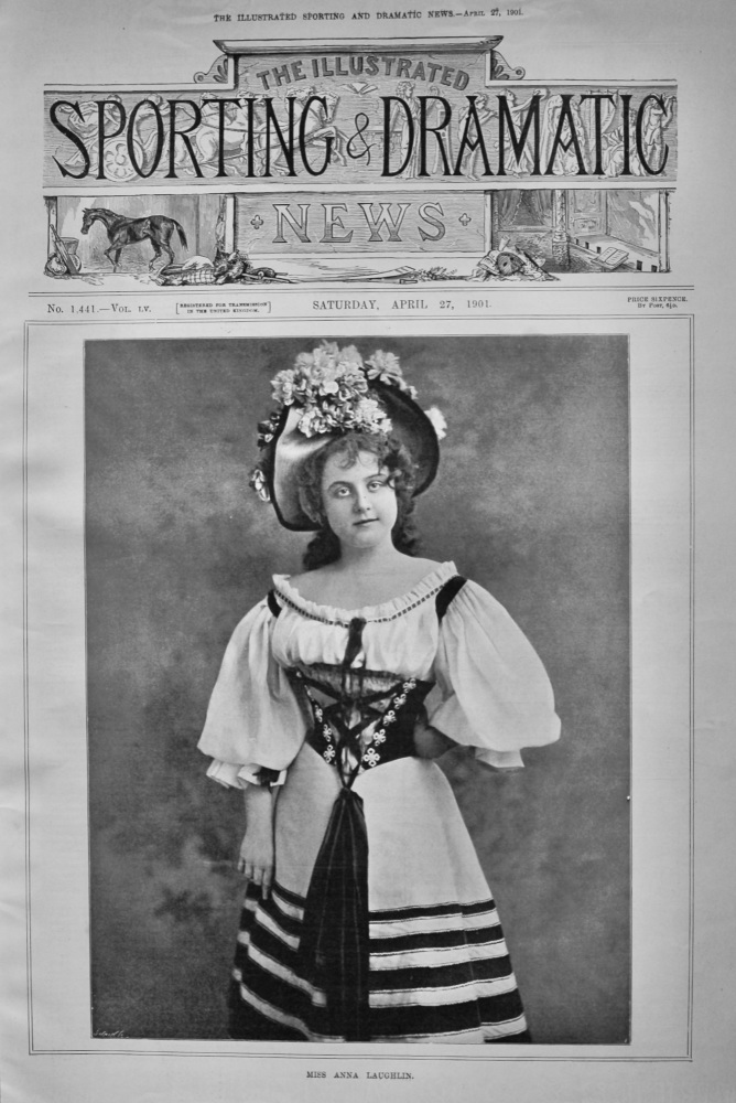 Miss Anna Laughlin.  1901.
