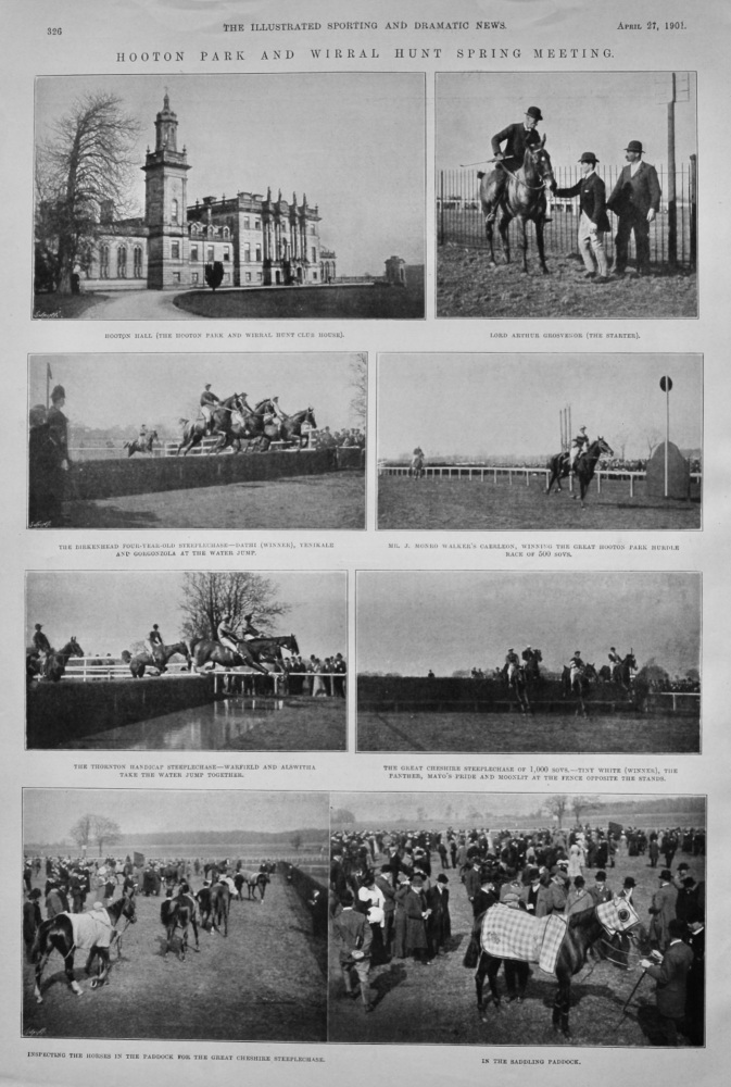 Hooton Park and Wirral Hunt Spring Meeting.  1901.