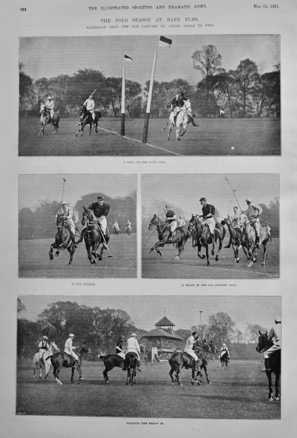 The Polo Season at Barn Elms.  1901.