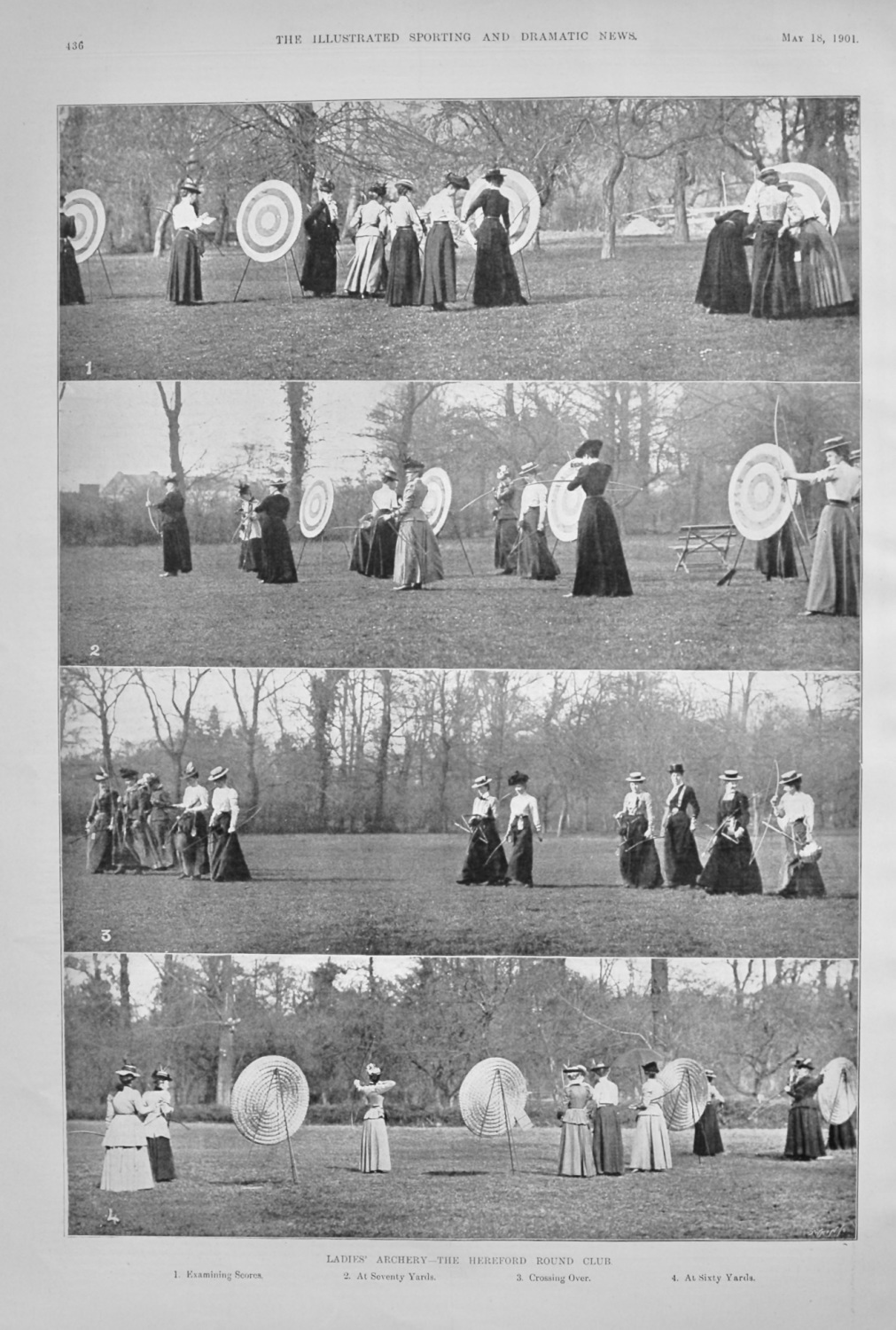 Ladies' Archery- The Hereford Round Club.  1901.