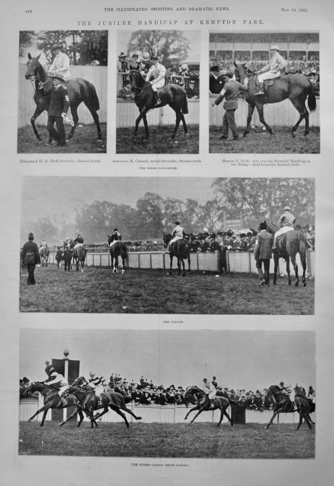 The Jubilee Handicap at Kempton Park.  1901.