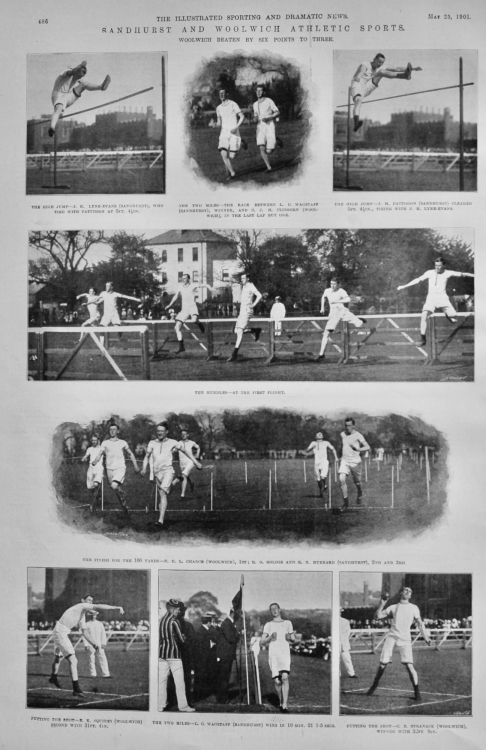 Sandhurst and Woolwich Athletic Sports.  1901.