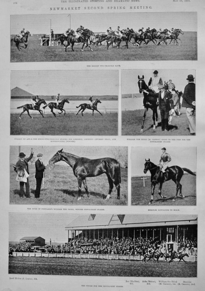 Newmarket Second Spring Meeting.  1901.