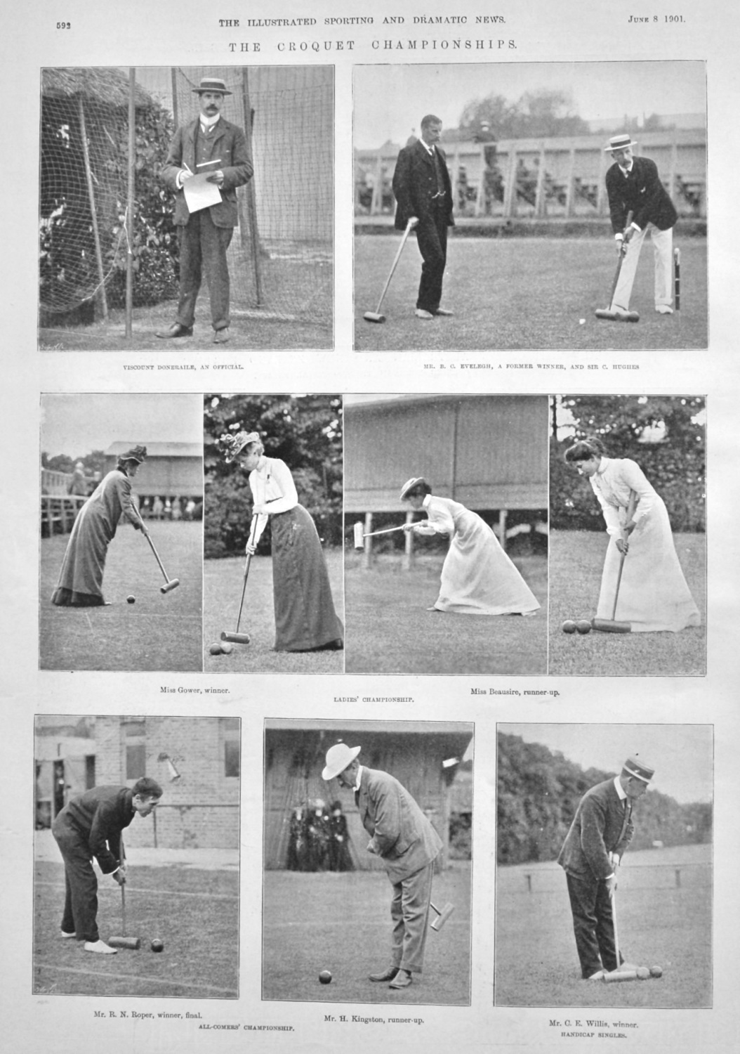 The Croquet Championships.  1901.