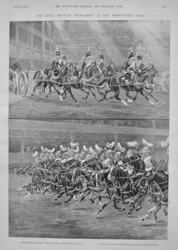 The Royal Military Tournament at the Agricultural Hall.  1901.