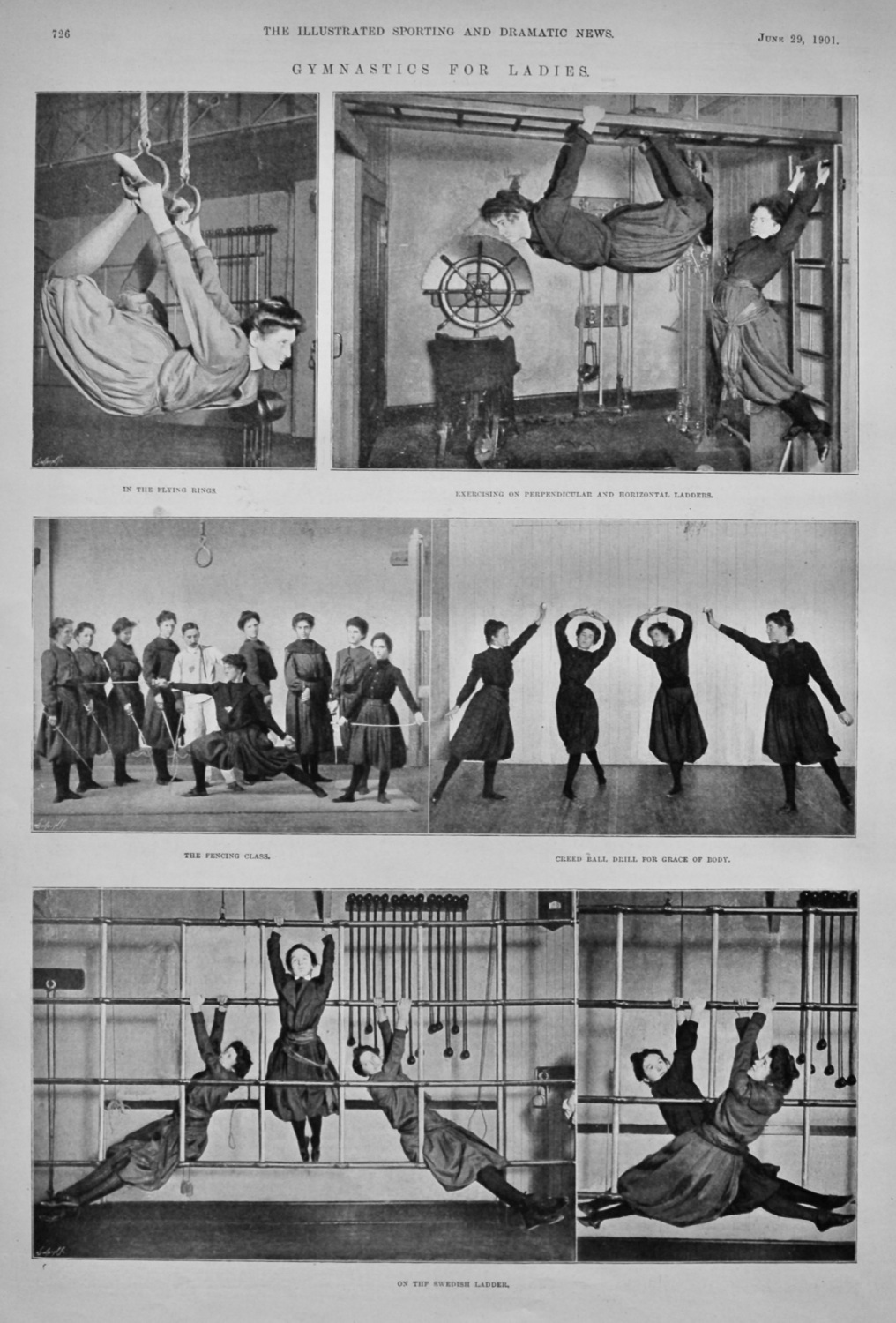 Gymnastics for Ladies.  1901.