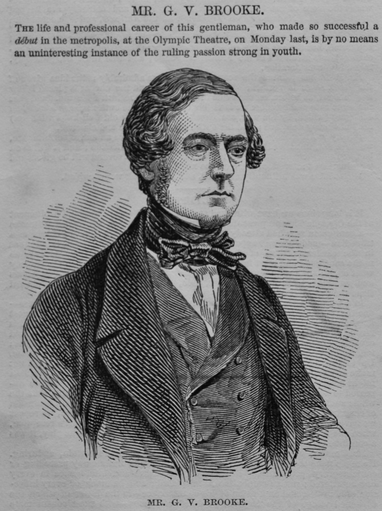 Mr. G. V. Brooke.  1848.