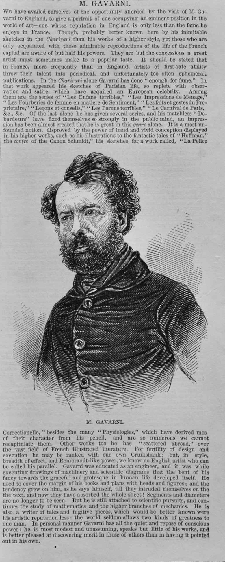M. Gavarni.  1848.
