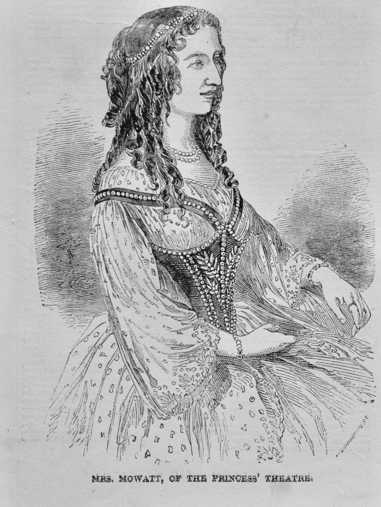 Mrs. Mowatt, of the Princess' Theatre.  1848.