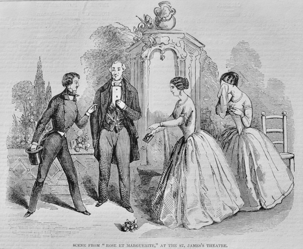 Scene from "Rose et Marguerite," at the St. James's Theatre.  1848.