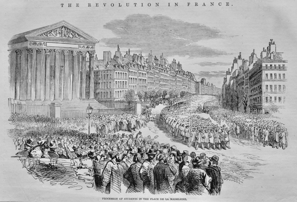 Revolution in France.  1848.