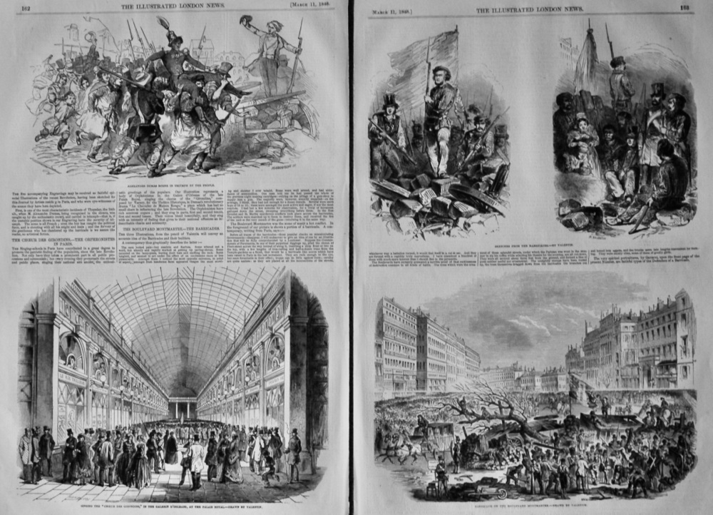 The Choeur Des Girondins.- The Orpheonistes in Paris.  &  The Boulevard Montmartre.- The Barricades.  1848.