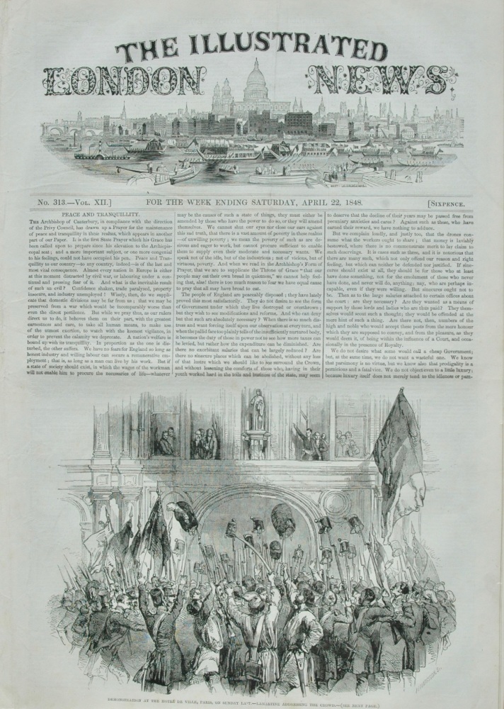 The Illustrated London News - April 22, 1848