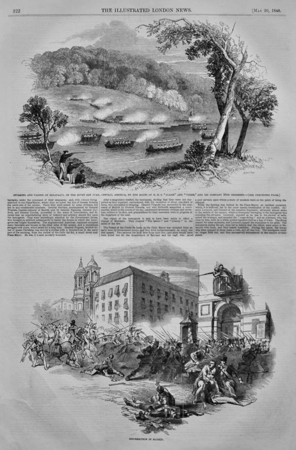 The Nicaragua Expedition.  &  Insurrection in Madrid.  1848.
