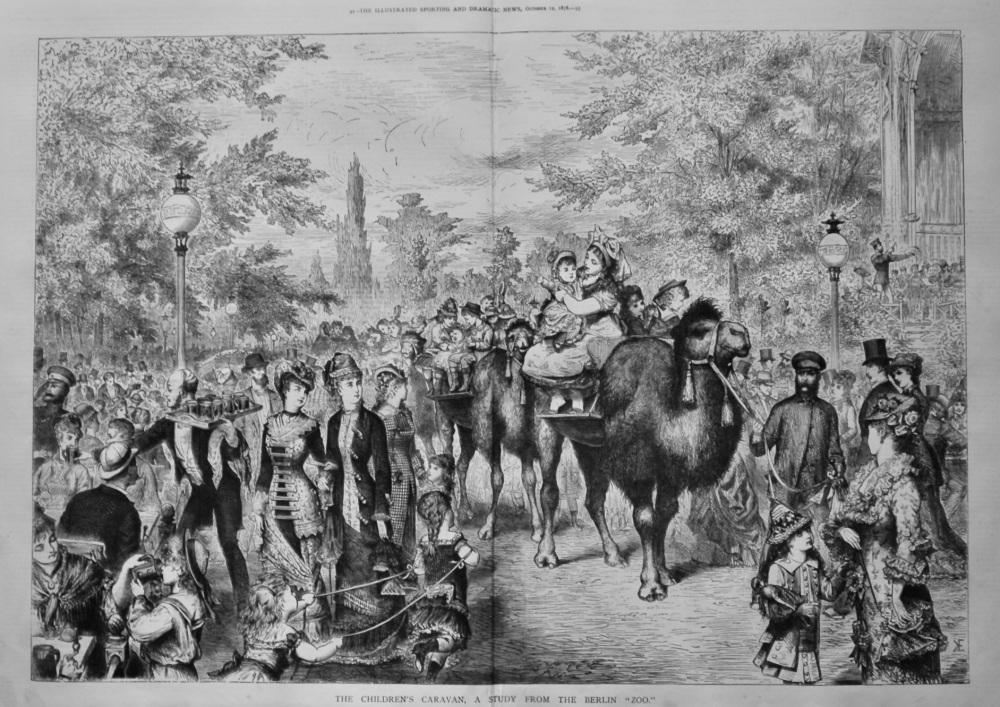 The Children's Caravan, a Study from the Berlin "Zoo."  1878.