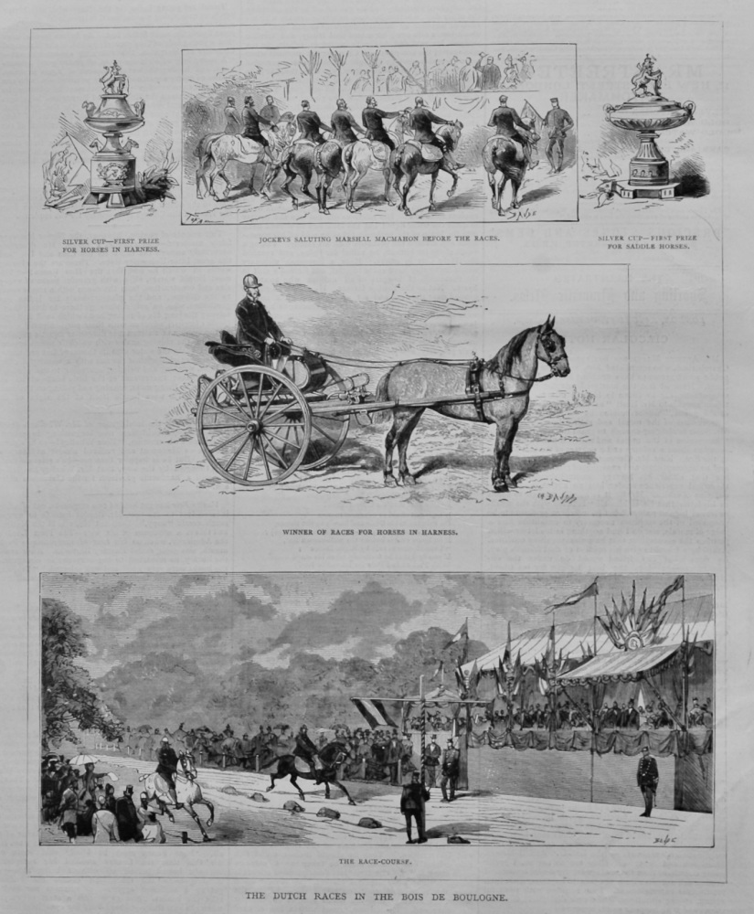 The Dutch Races in the Bois De Boulogne.  1878.