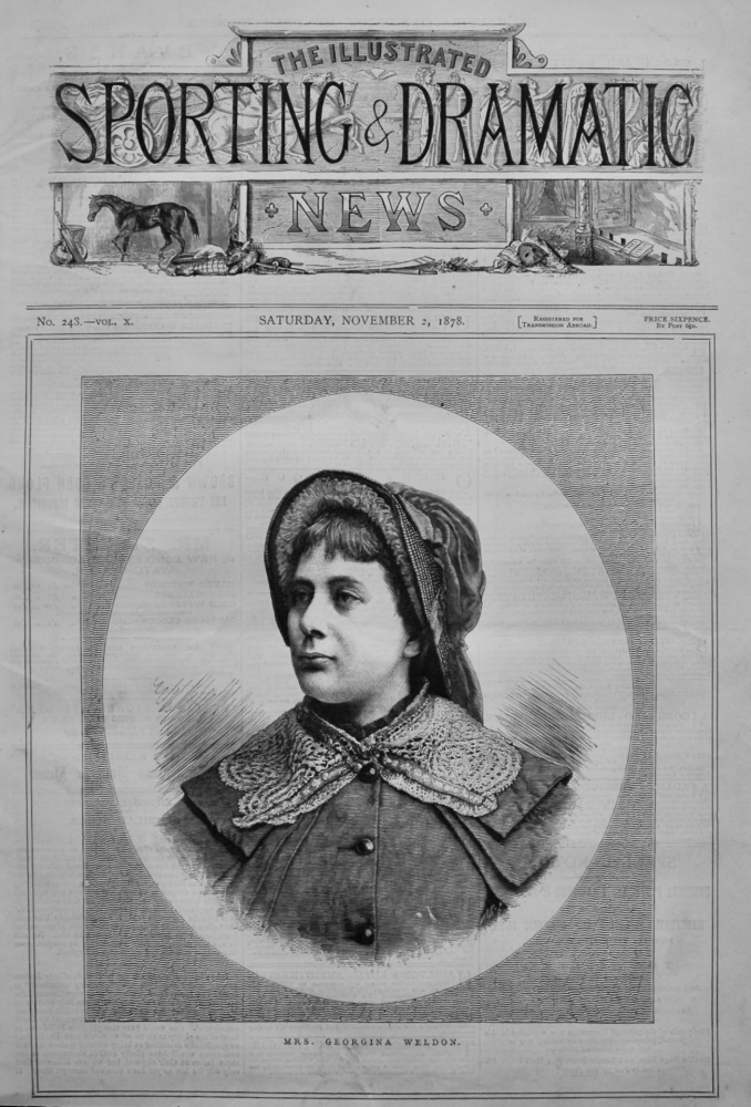 Mrs. Georgina Weldon.  1878.