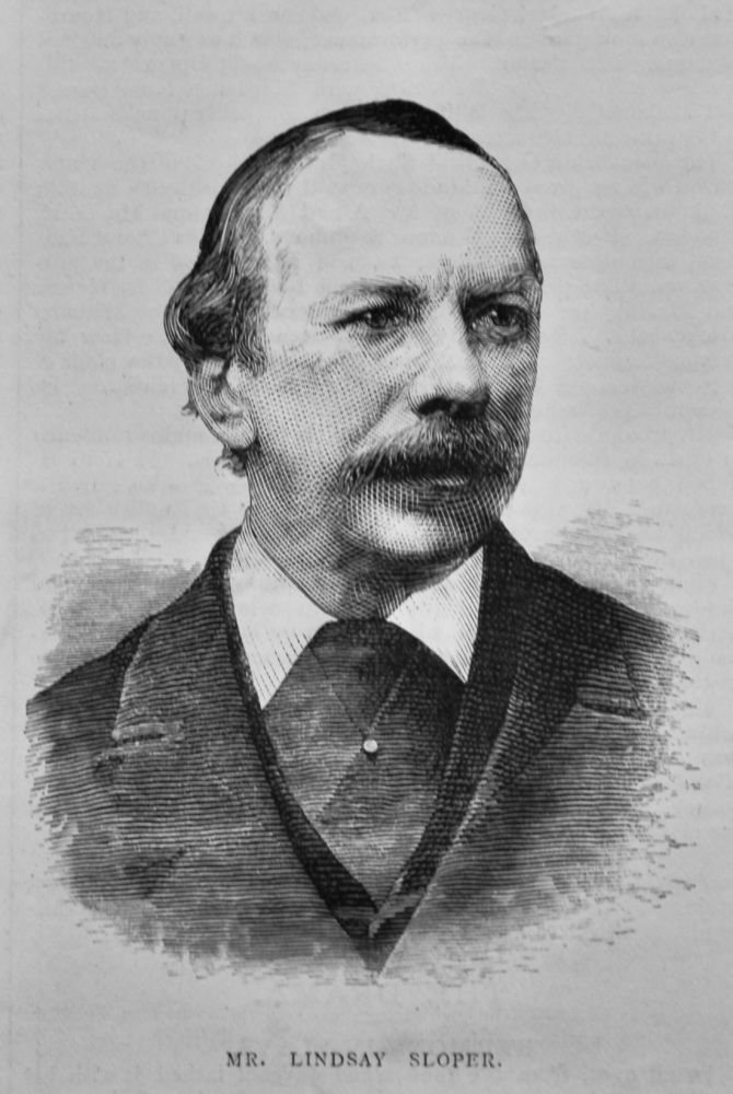 Mr. Lindsay Sloper.  (Portrait)  1878.