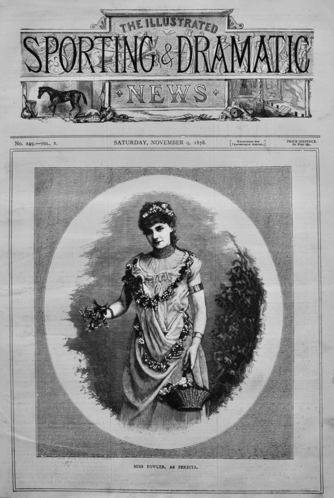 Miss Fowler, as Perdita.  1878.