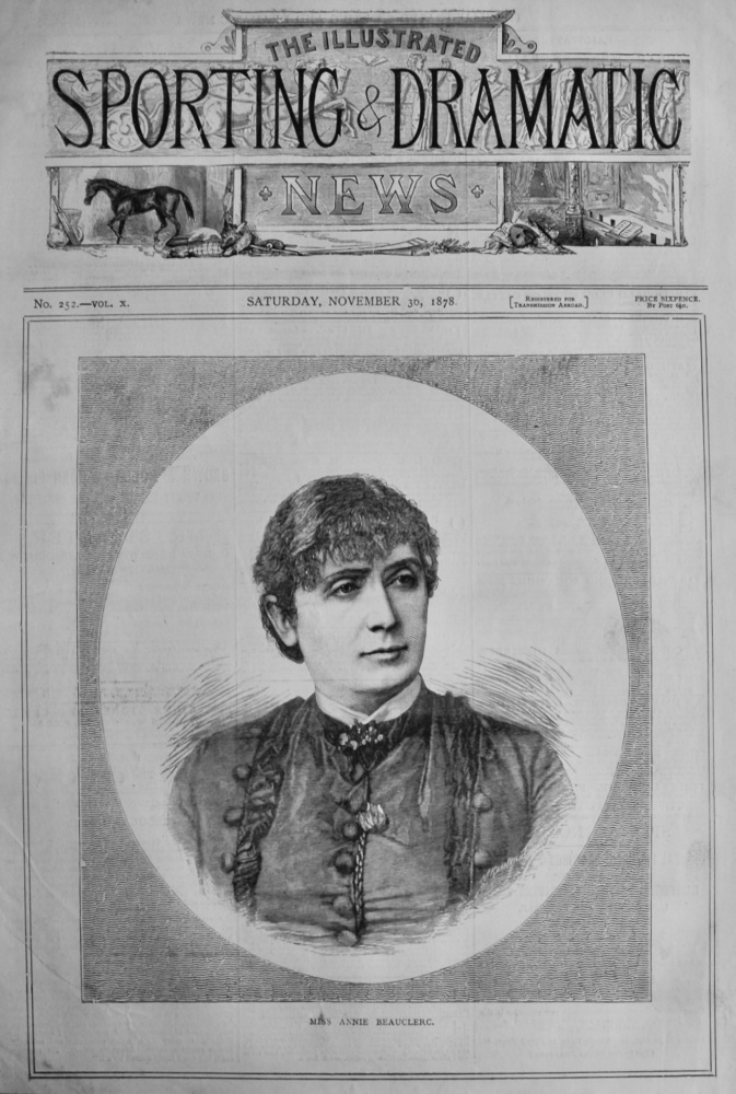 Miss Annie Beauclerc.  1878.
