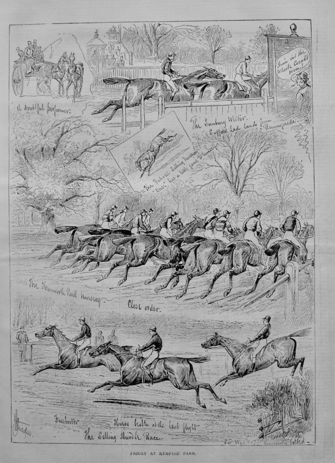 Friday at Kempton Park.  1878.
