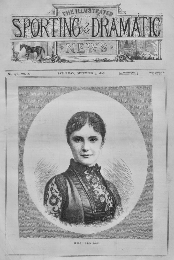 Miss Orridge. (Singer)  1878.