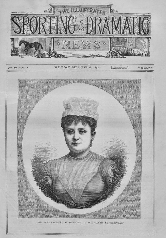 Miss Emma Chambers, as Serpolette, in "Les Cloches De Corneville." 1878.