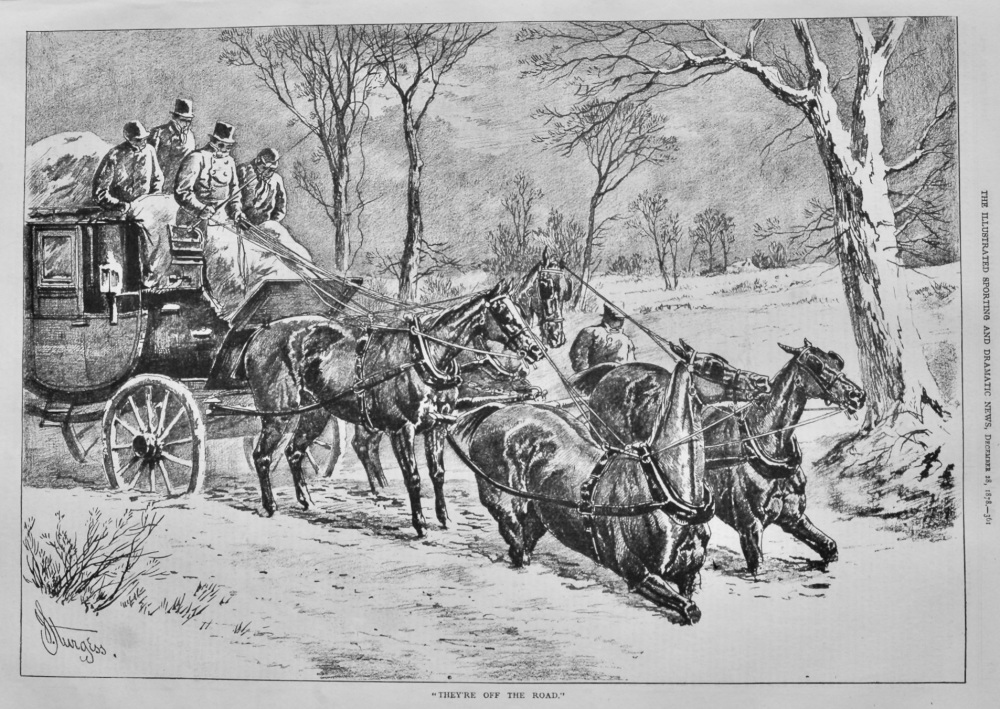 "They're Off the Road." (Coaching)   1878.