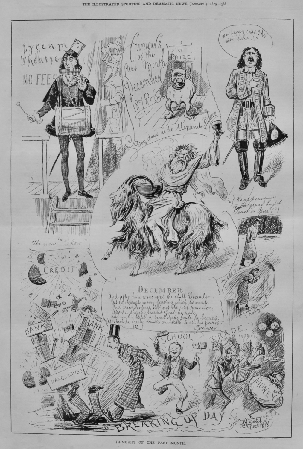 Humours of the Past Month December 1878.