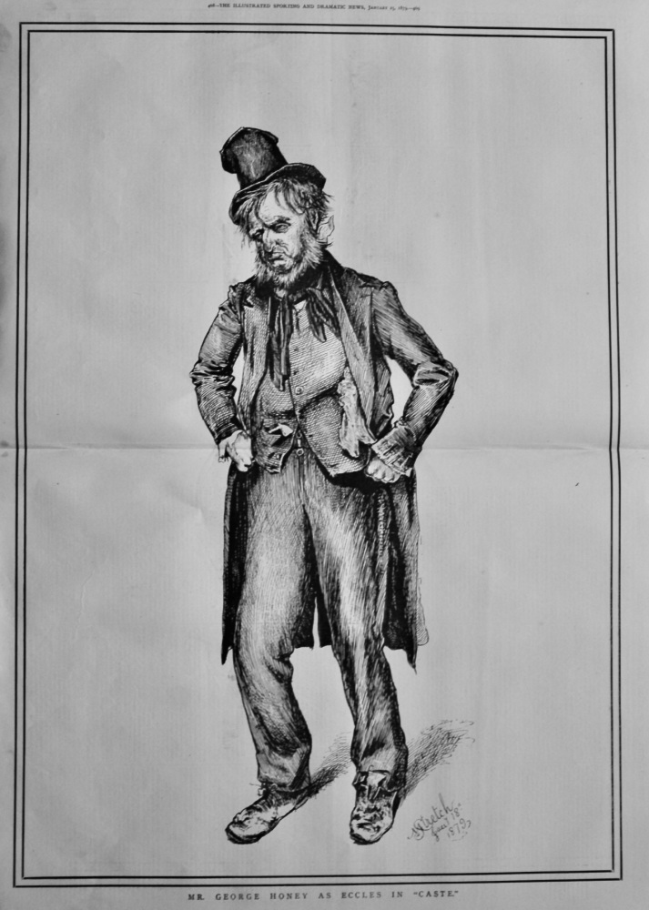 Mr. George Honey as Eccles in "Caste." 1879.