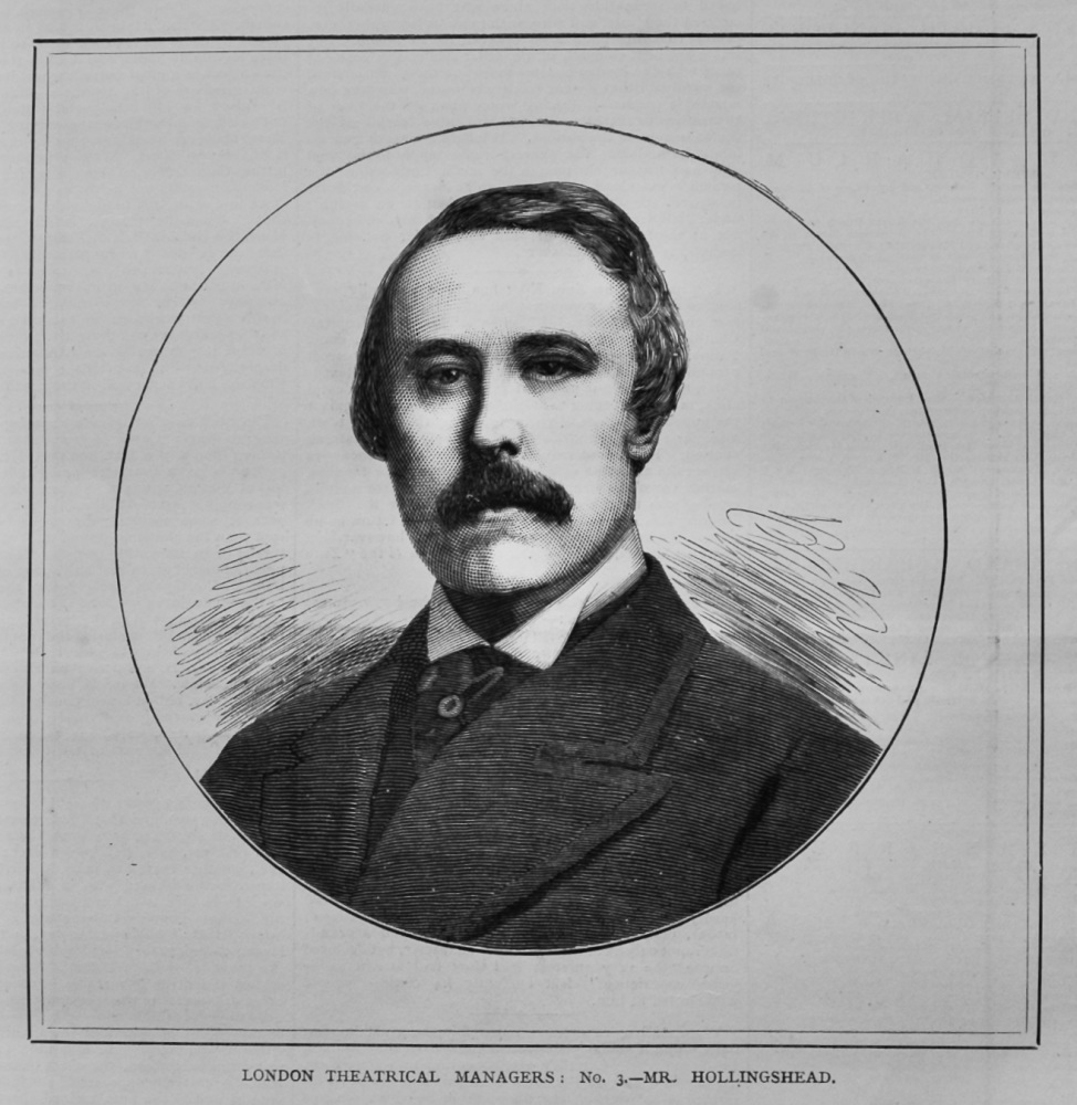 London Theatrical Managers : No. 3.- Mr. Hollingshead.  1879.