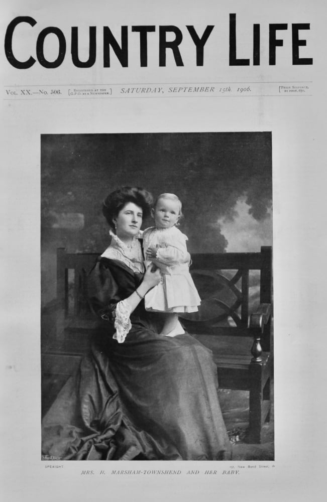 Mrs. H. Marsham-Townshend and Her Baby.  1906