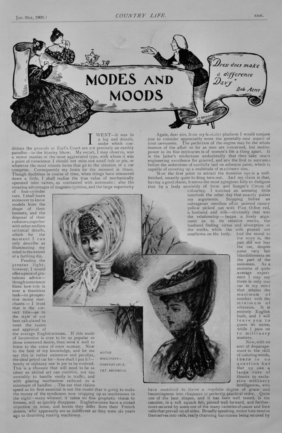 Modes and Moods.  (Country Life)  1903.