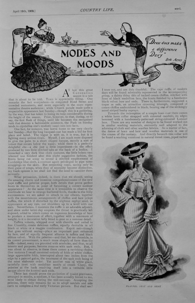 Modes and Moods.  (Country Life)  1902.