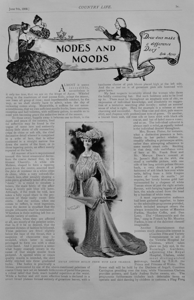 Modes and Moods.  (Country Life)  1902.