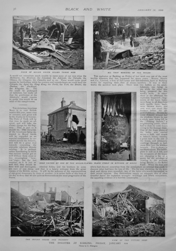 Boiler Disaster at Barking.  1899.
