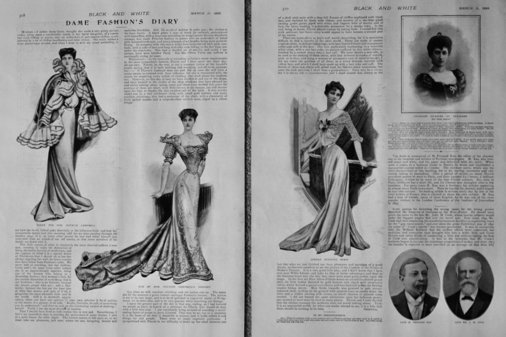 Dame Fashion's Diary.  March 11th. 1899.